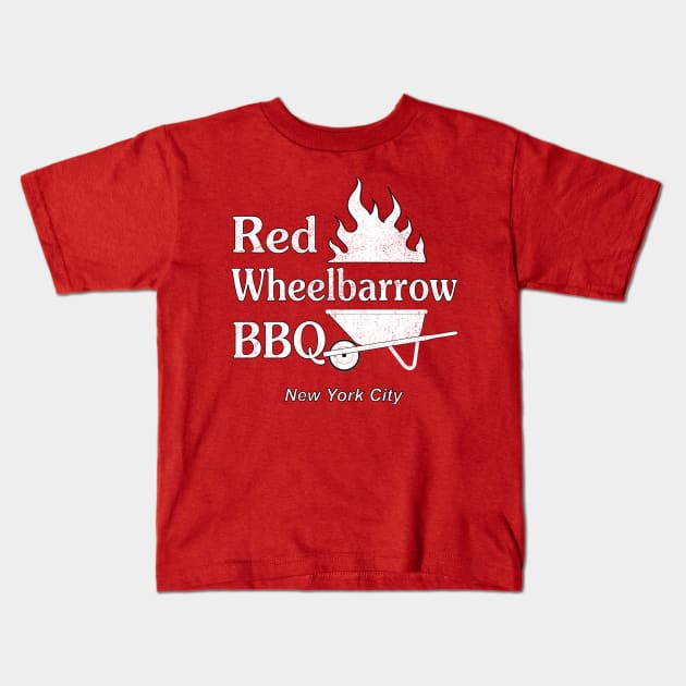 Mr Robot Red Wheelbarrow BBQ Kids T-Shirt by 4swag